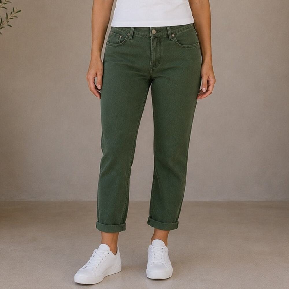 Maurices Green Chino Skinny Boyfriend 5 Pocket Pants NWT 9/10